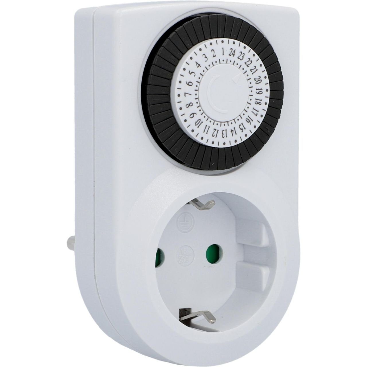 Trend Line Zeitschaltuhr Tageszeitschaltuhr analog, mini, für innen, weiß