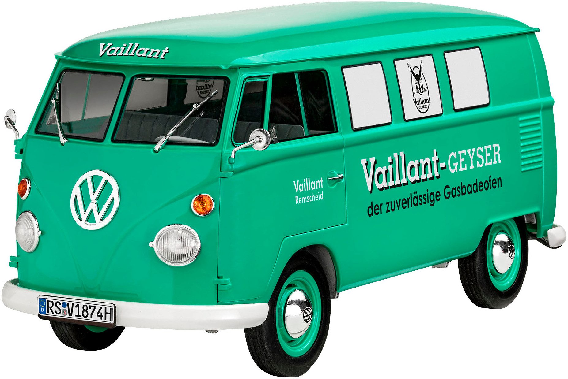Revell® Modellbausatz Geschenkset VW T1 Bus 150 Jahre Vaillant, Made in Europe