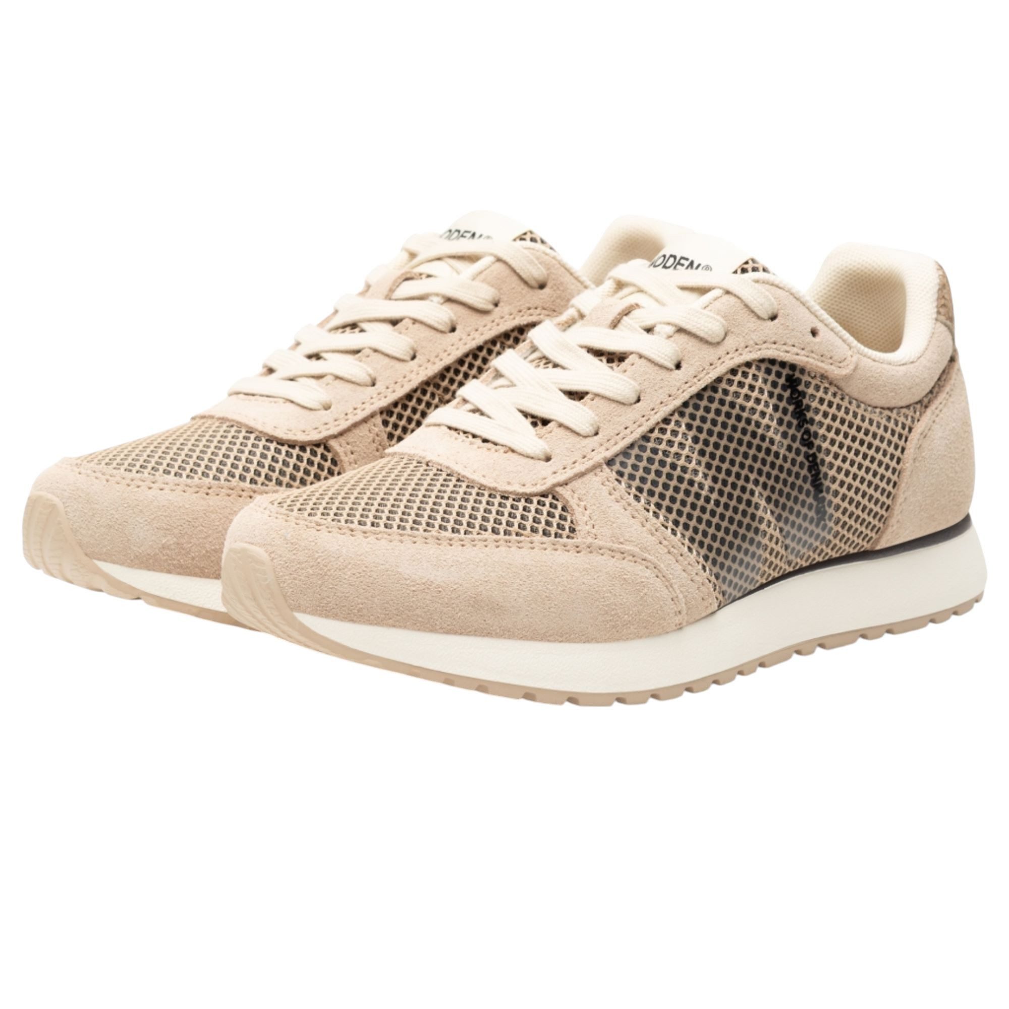 WODEN Ronja Icon (Veloursleder/Mesh) beige Damen Sneaker