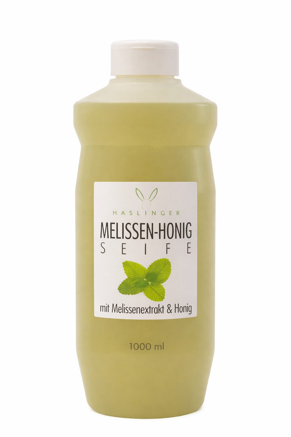 Haslinger Flüssigseife Melisse-Honig, 1-tlg., Seife flüssig, Nachfüller 1000 ml