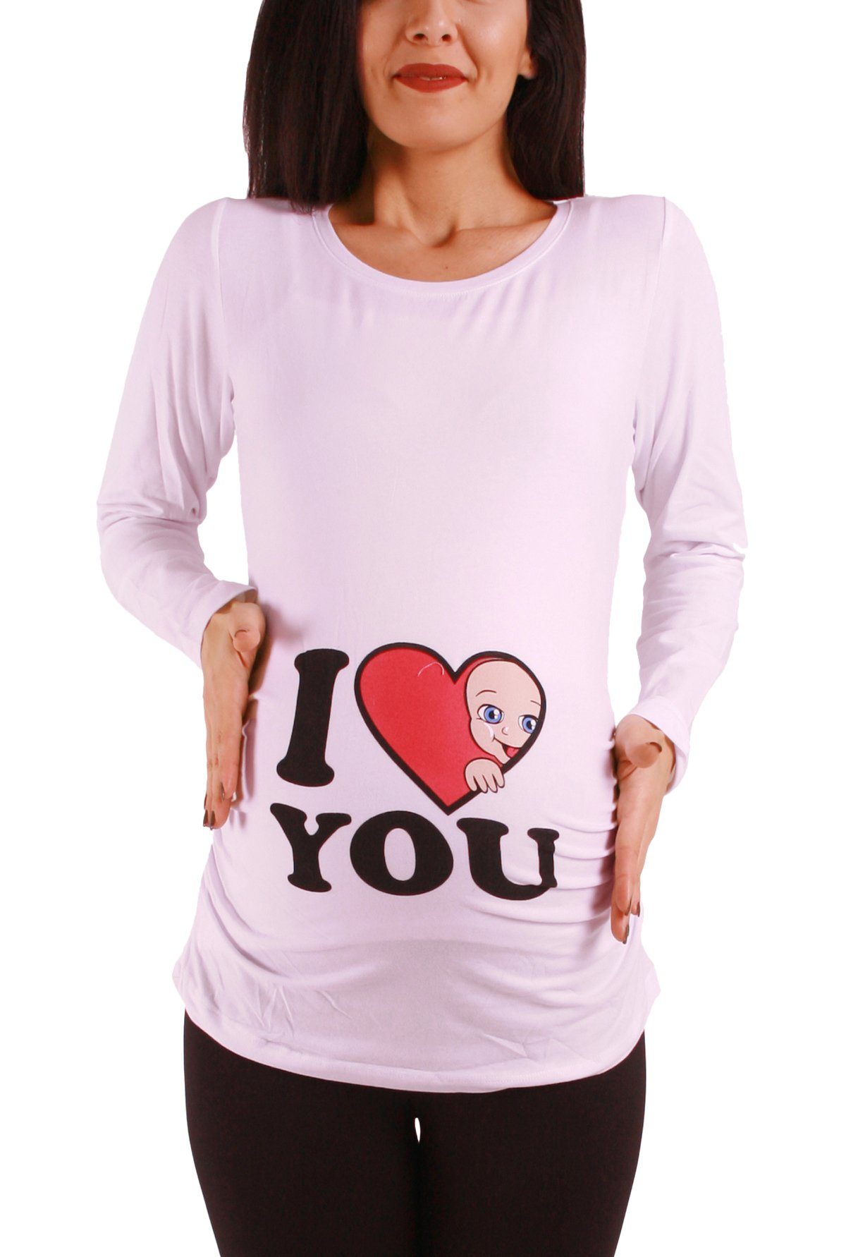 M.M.C. Umstandsshirt I Love You mit Motiv