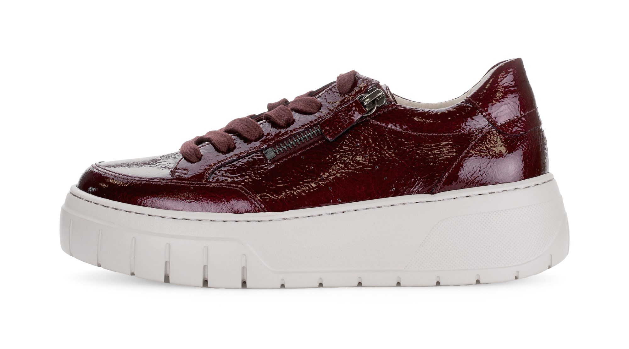 Gabor Plateausneaker Freizeitschuh, Halbschuh, Schnürschuh mit gepolstertem Schaftrand