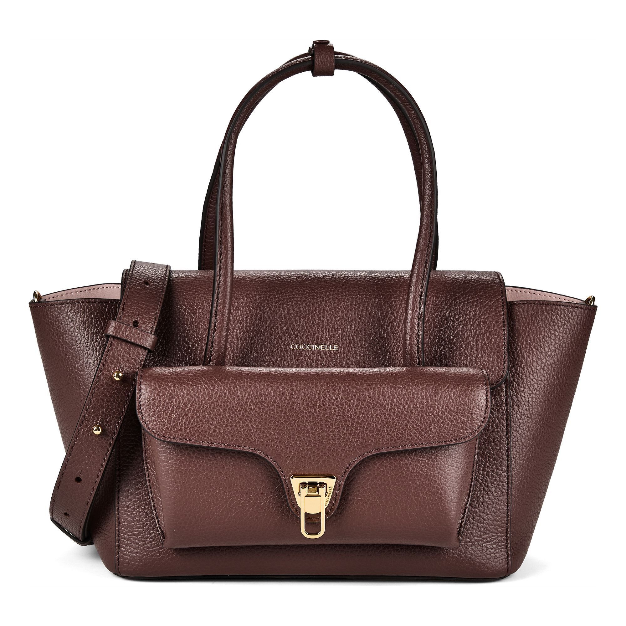 COCCINELLE Schultertasche Double Beat, Leder