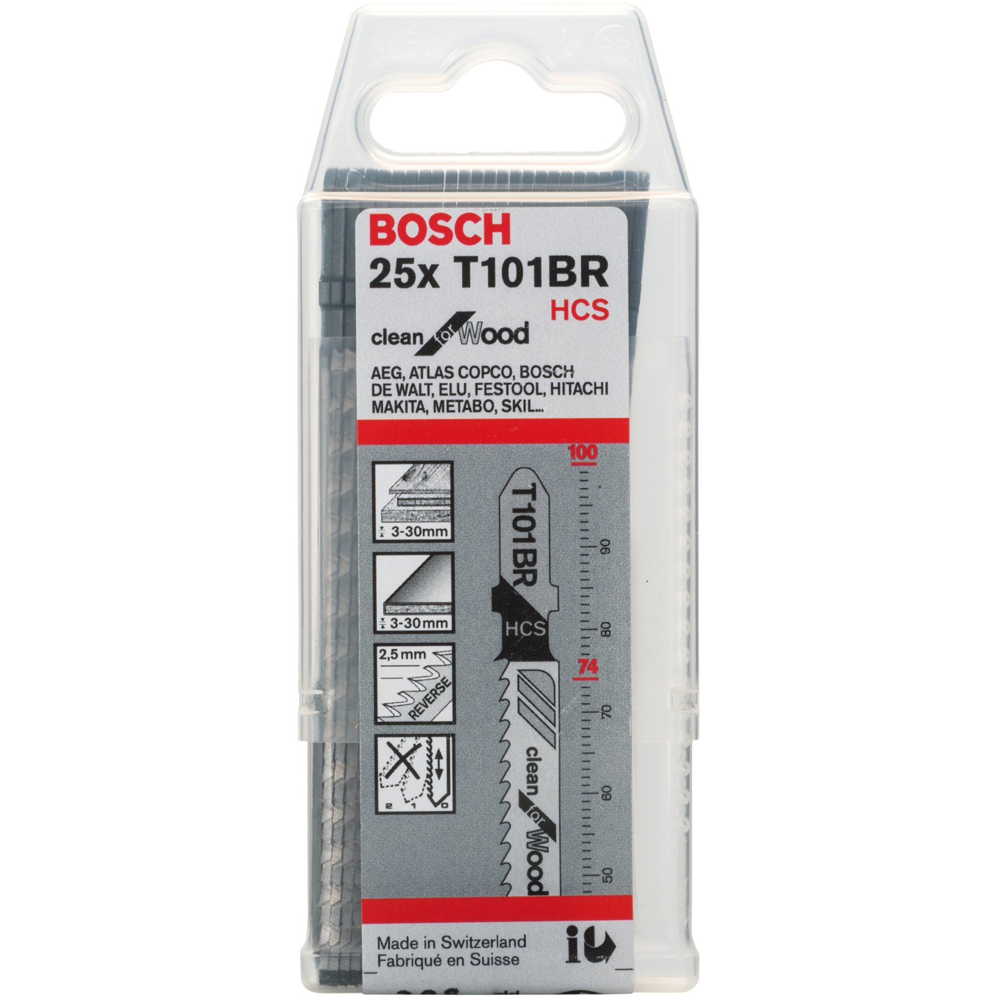 Bosch Professional Sägeblatt Bosch Professional Stichsägeblatt T 101 BR Clean