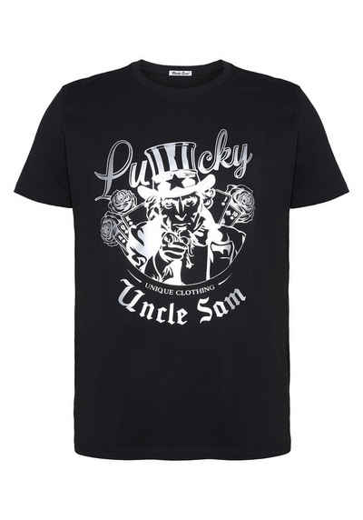 Uncle Sam Print-Shirt »mit Frontprint« (1-tlg)