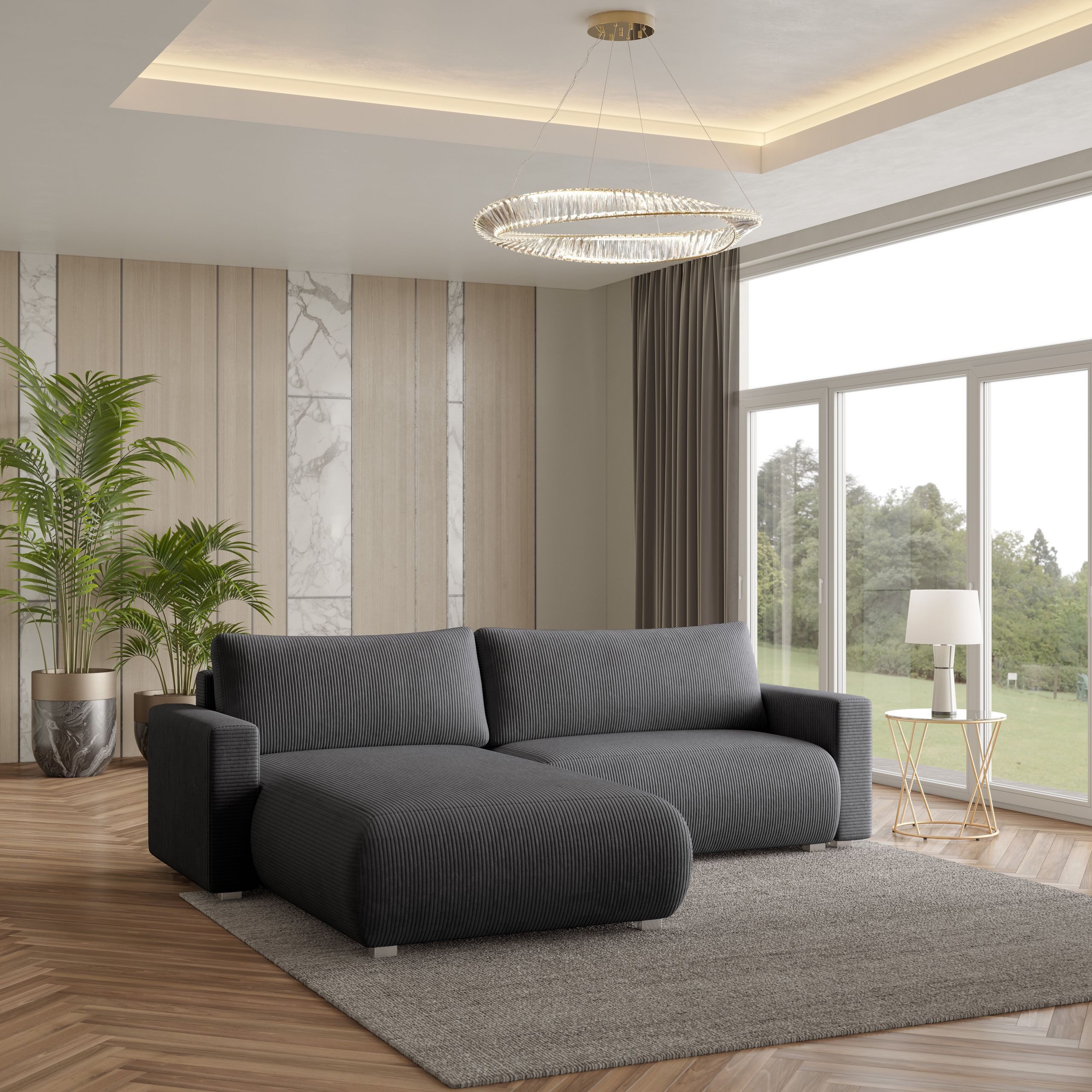 Masseno Ecksofa TURIN mit Schlaffunktion L-Form, günstig online kaufen