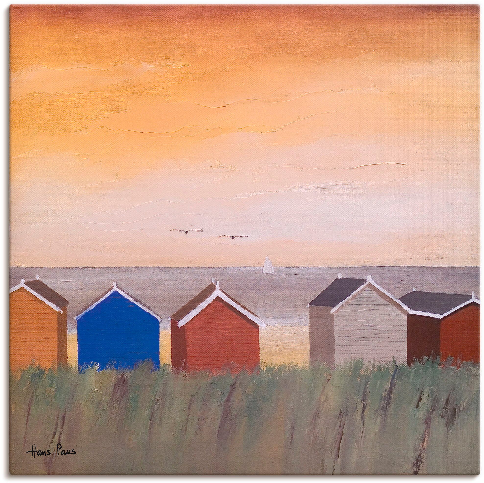 Leinwandbild Strandhäuser II