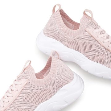 LASCANA Sneaker Halbschuh, Freizeitschuh, Slipper ultraleicht in Glitzer-Optik VEGAN