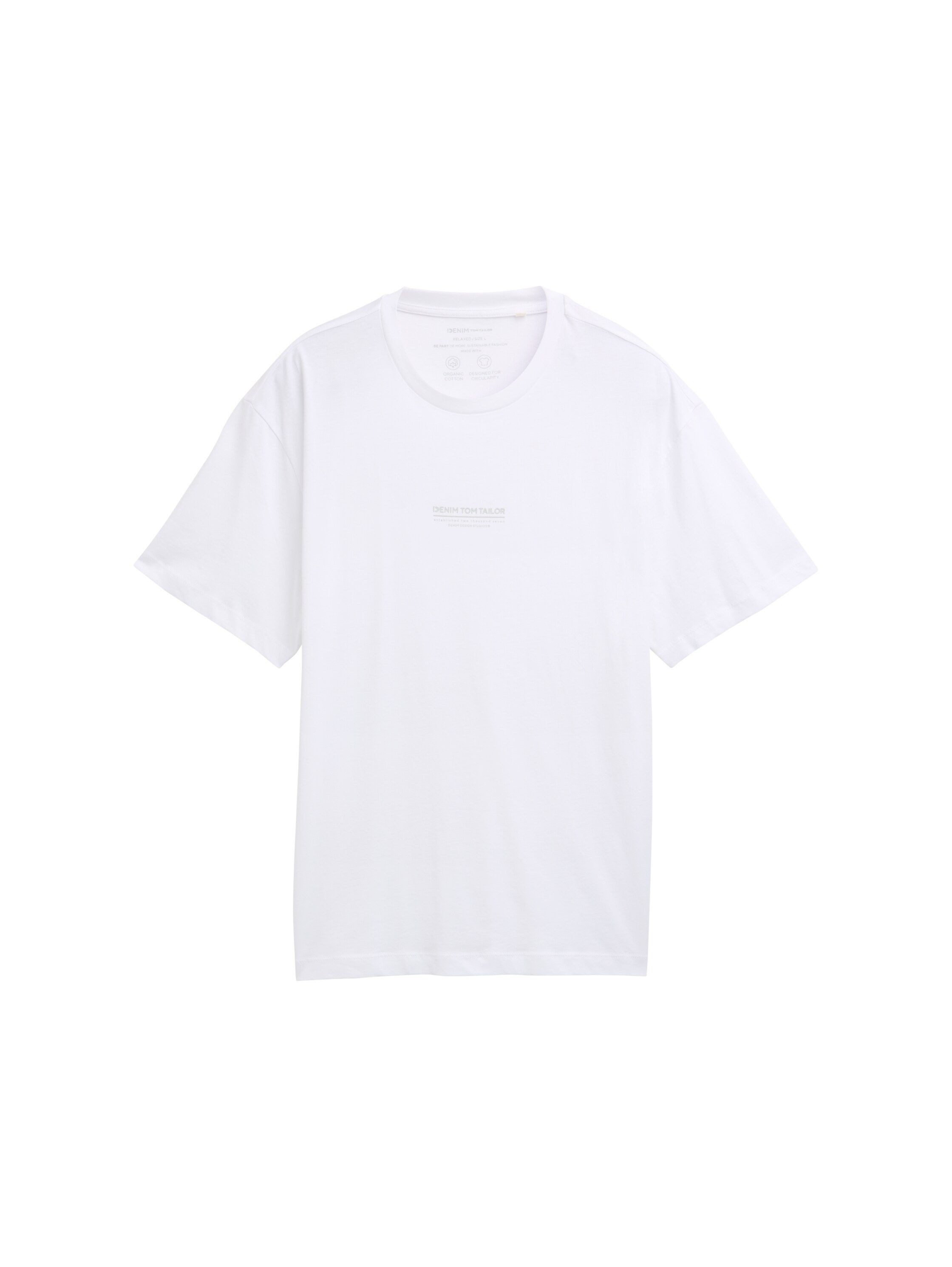TOM TAILOR Denim T-Shirt mit Marken-Frontprint günstig online kaufen