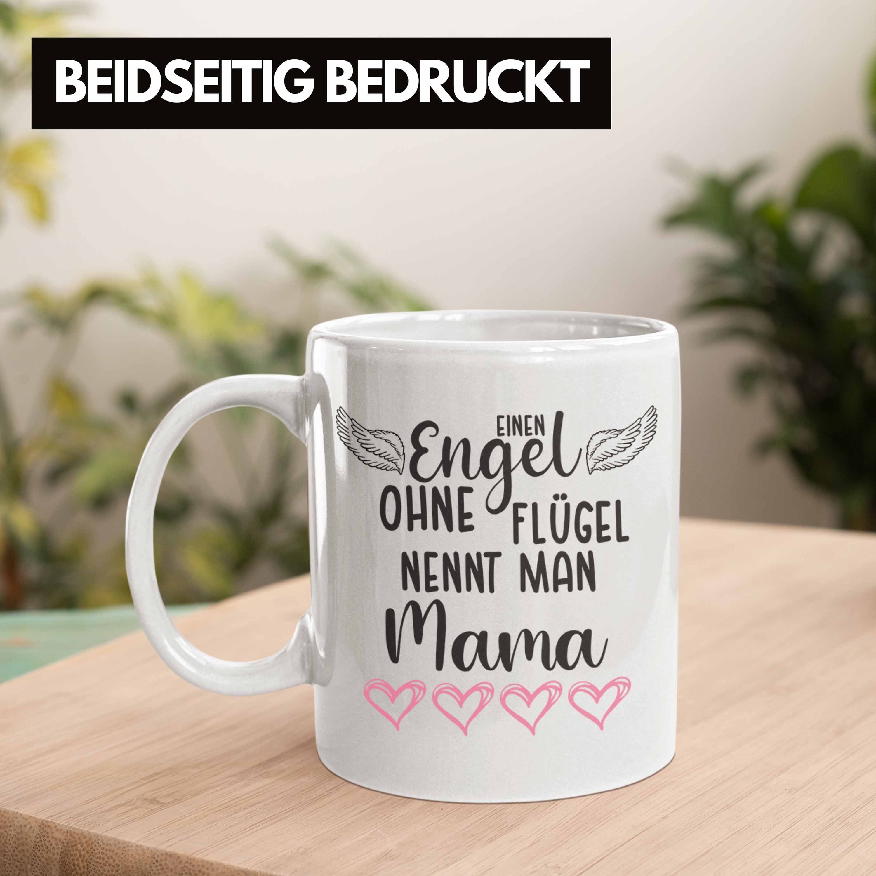 Tasse Nennt Muttertag Muttertagsgeschenk Geschenk Spruch Weiss Ohne Tasse Trendation Flügel Mama Liebevoll Beste Trendation Man - Mutter Engel