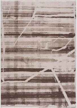 Teppich Moda, Carpet City, rechteckig, Höhe: 11 mm, Kurzflor, Streifen-Muster, Weicher Flor