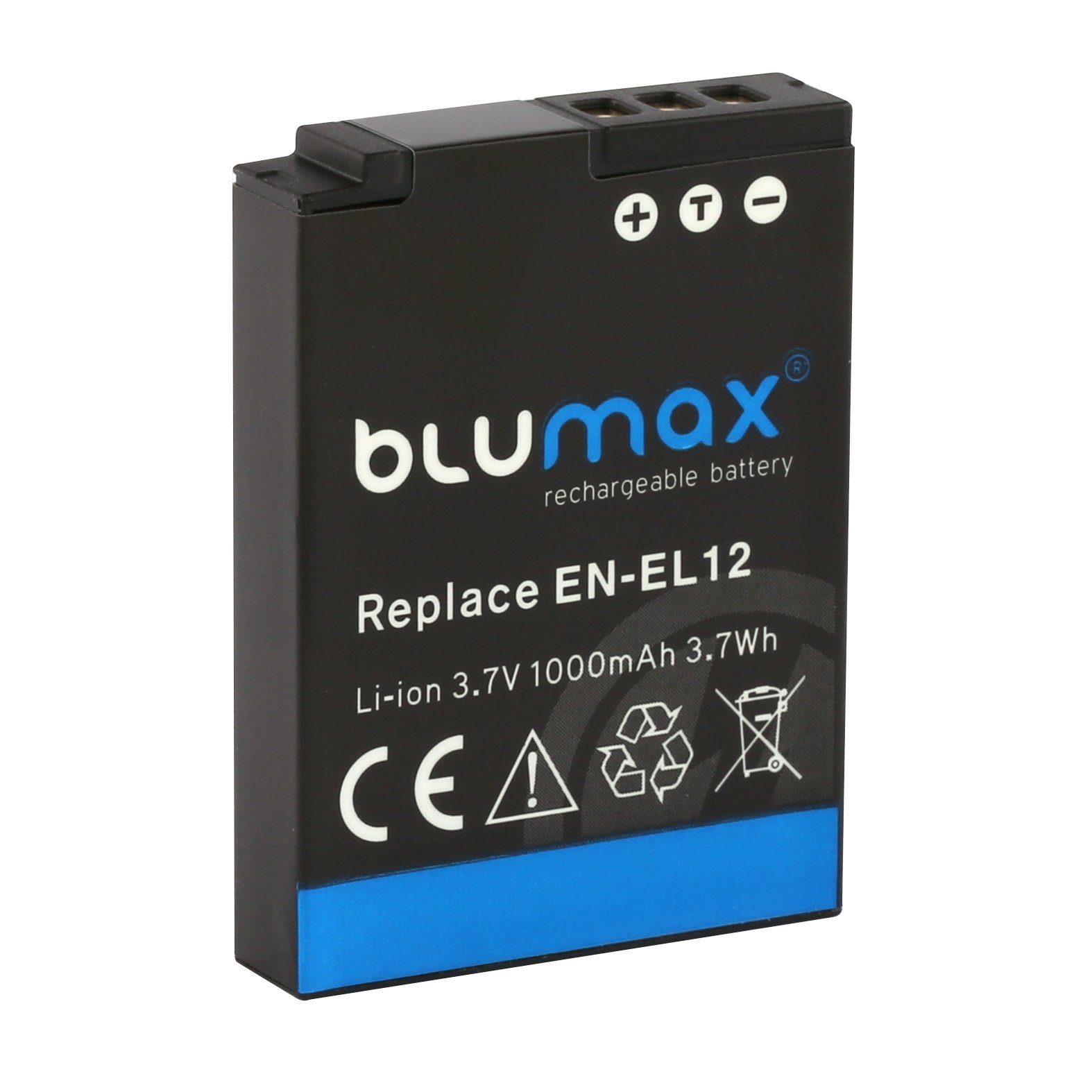 mAh Kamera-Akku 1000 passend für (3,6V) Blumax EN-EL12 Akku Nikon