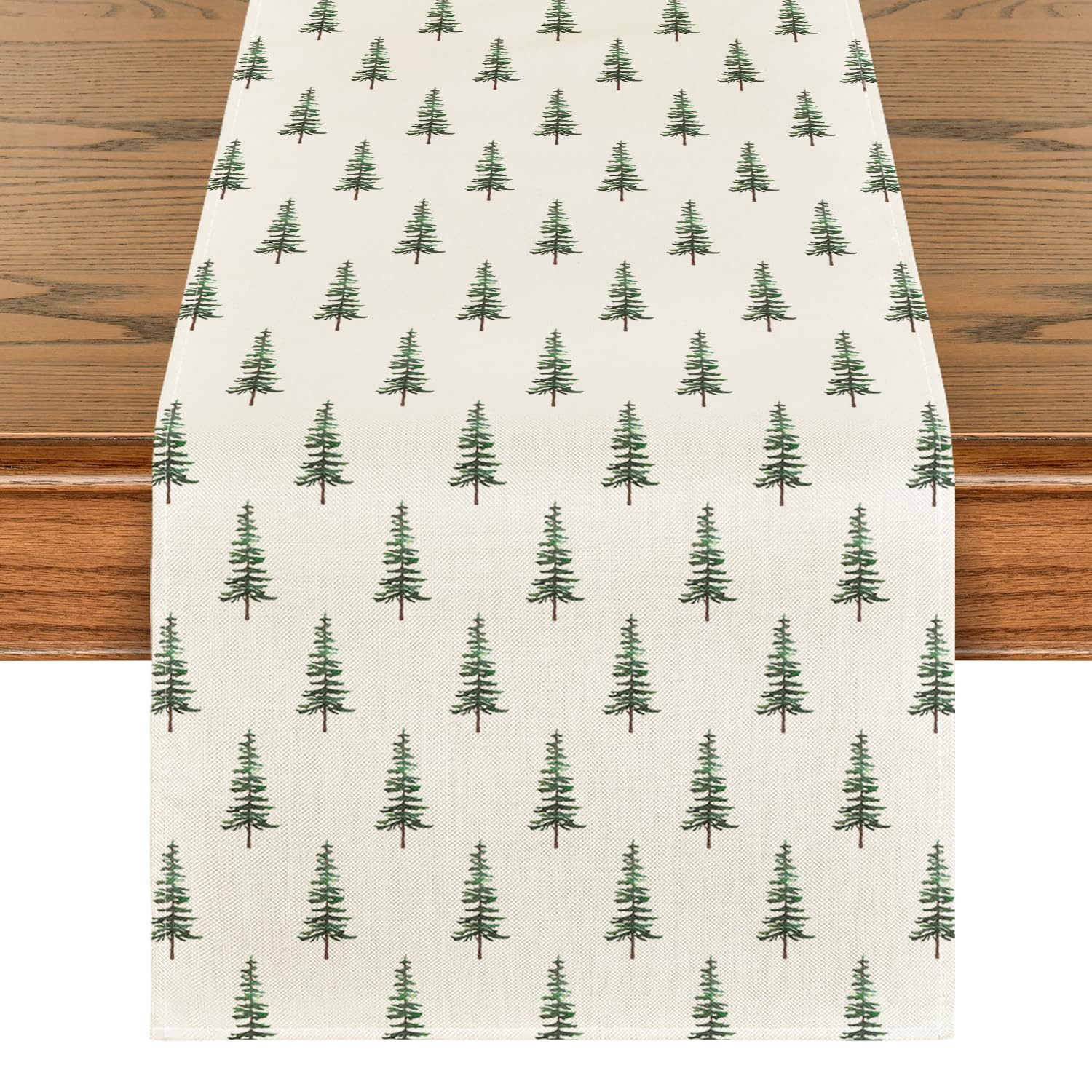 FOUORTUNATE-BEE Tischläufer Grüne Weihnachts-Tischläufer 40x140 cm für fest günstig online kaufen