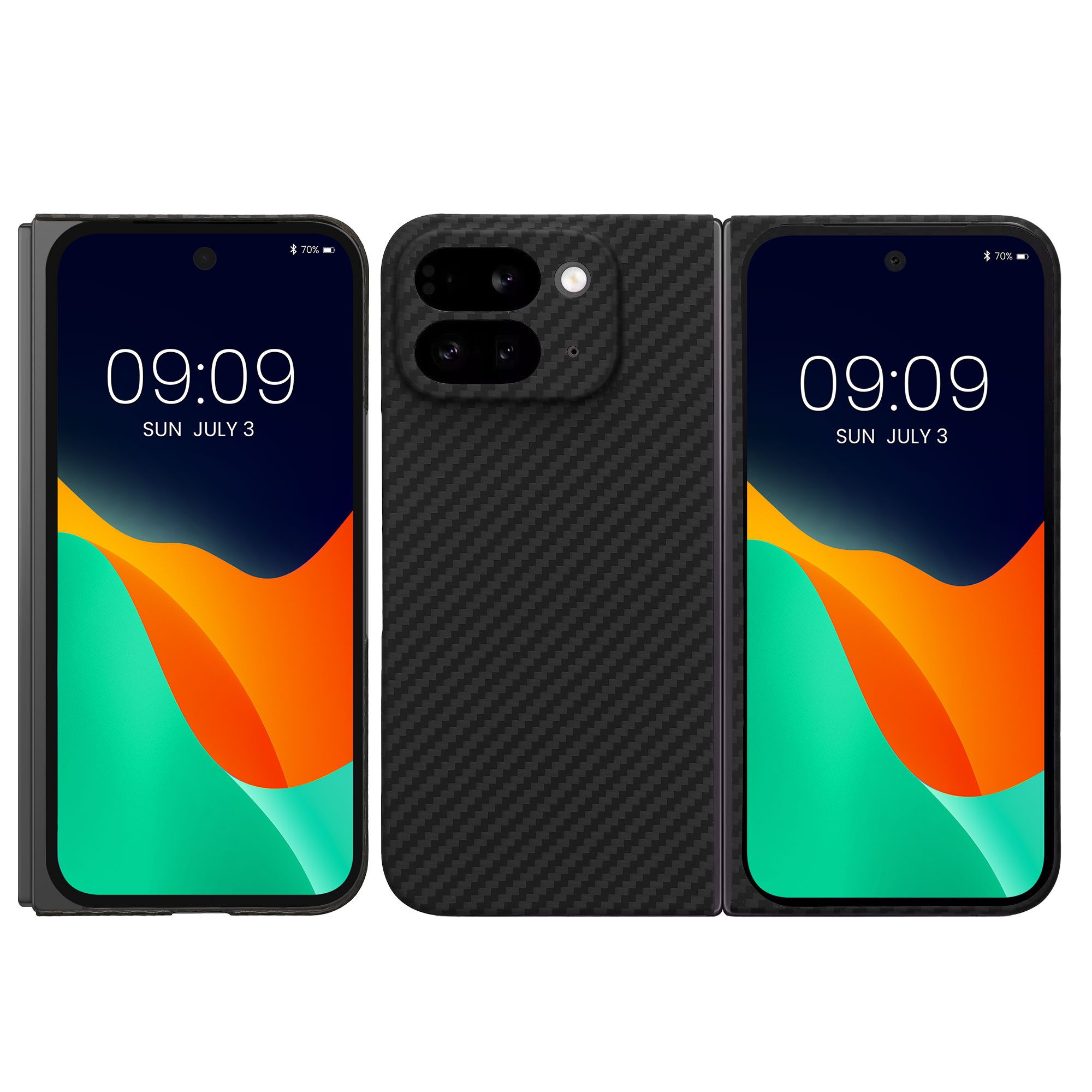 kalibri Handyhülle Hülle für Google Pixel 9 Pro Fold, Aramid Handy Schutzhülle - Smartphone Cover Case
