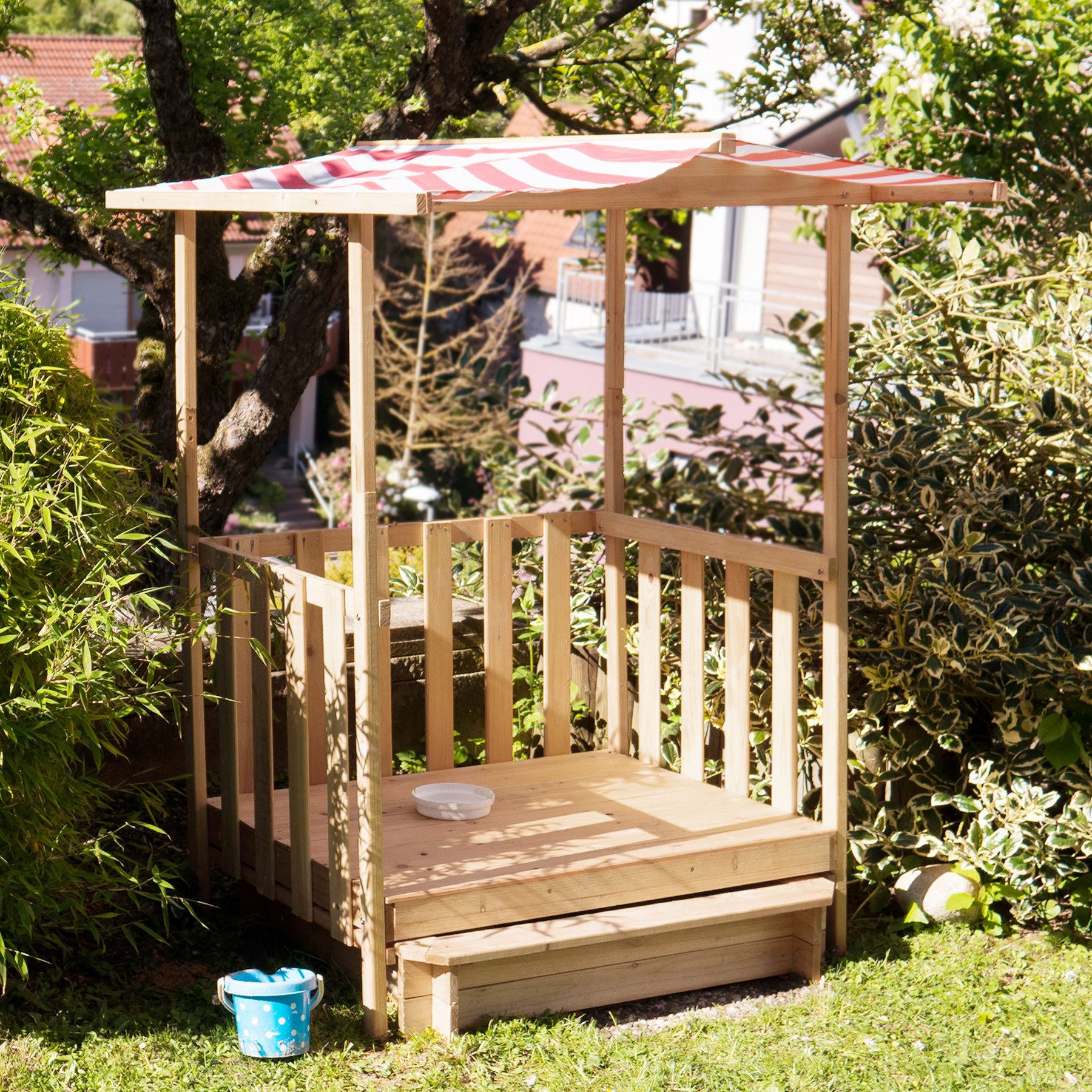 tectake Sandkasten Sandkiste und Spielveranda mit günstig online kaufen