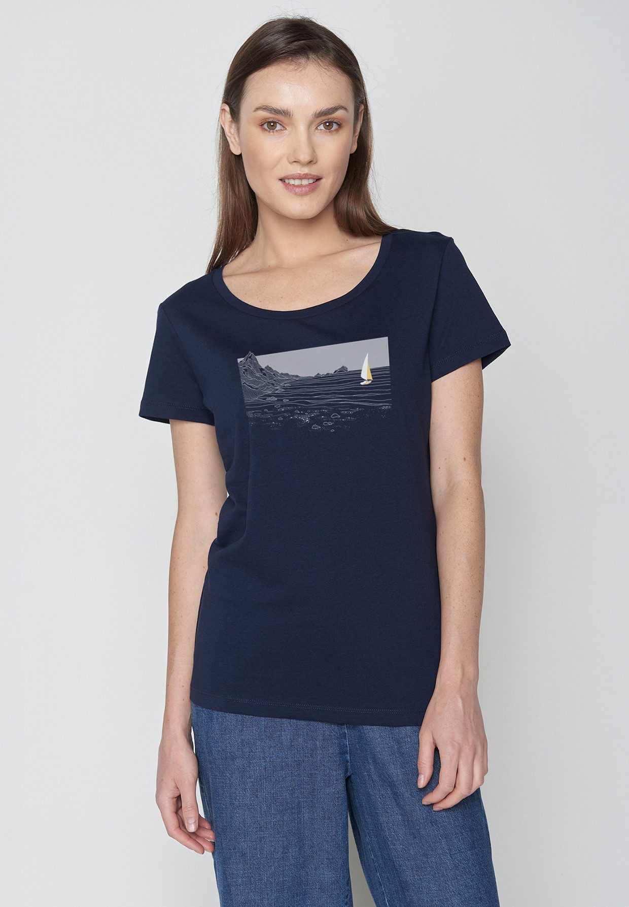 GreenBomb T-Shirt Loves Nature Set Sail (1-tlg., 1)