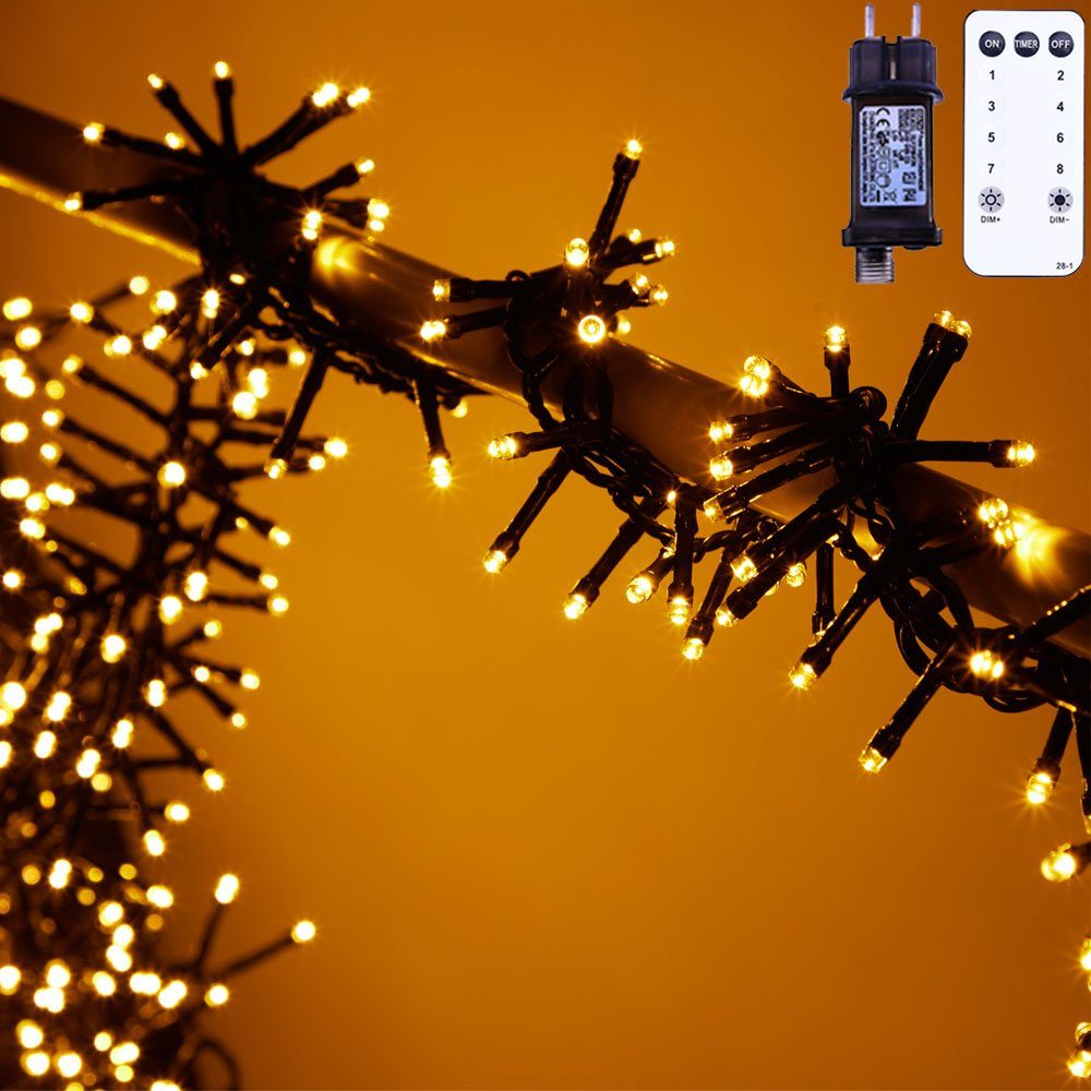 XIIW Dekolicht »8 Funktion LED BüschelLichterkette mit Fernbedienung
