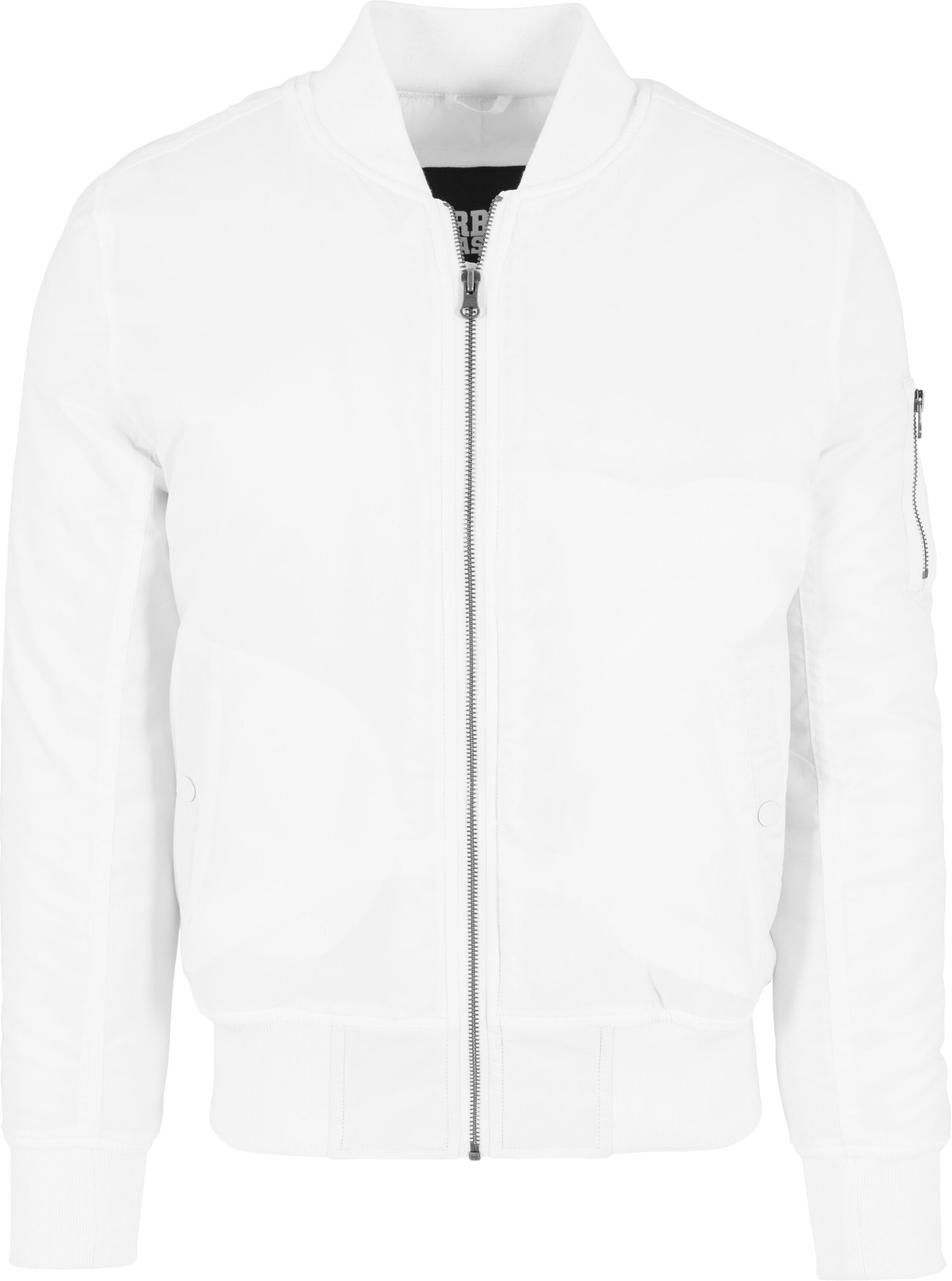 white Sommerjacke CLASSICS Basic Jacket (1-St) URBAN Bomber Herren