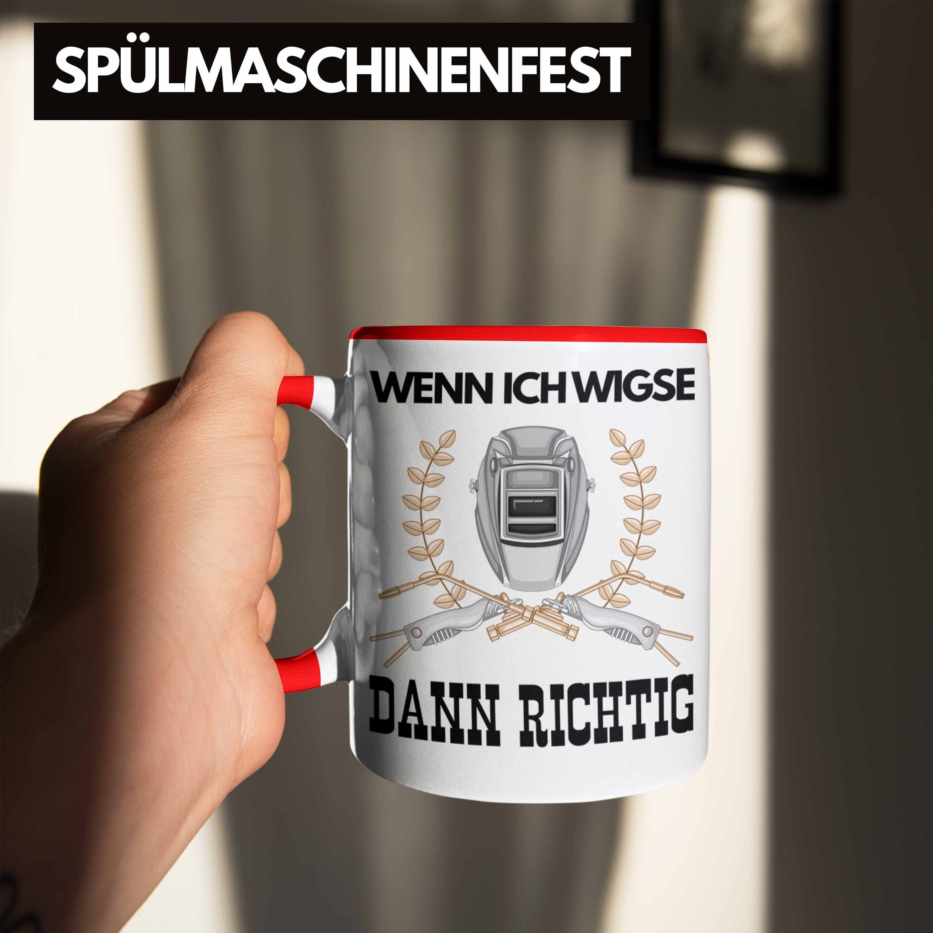 Trendation Tasse Schweißen Tasse Geschenk für Schweißer Metallbau