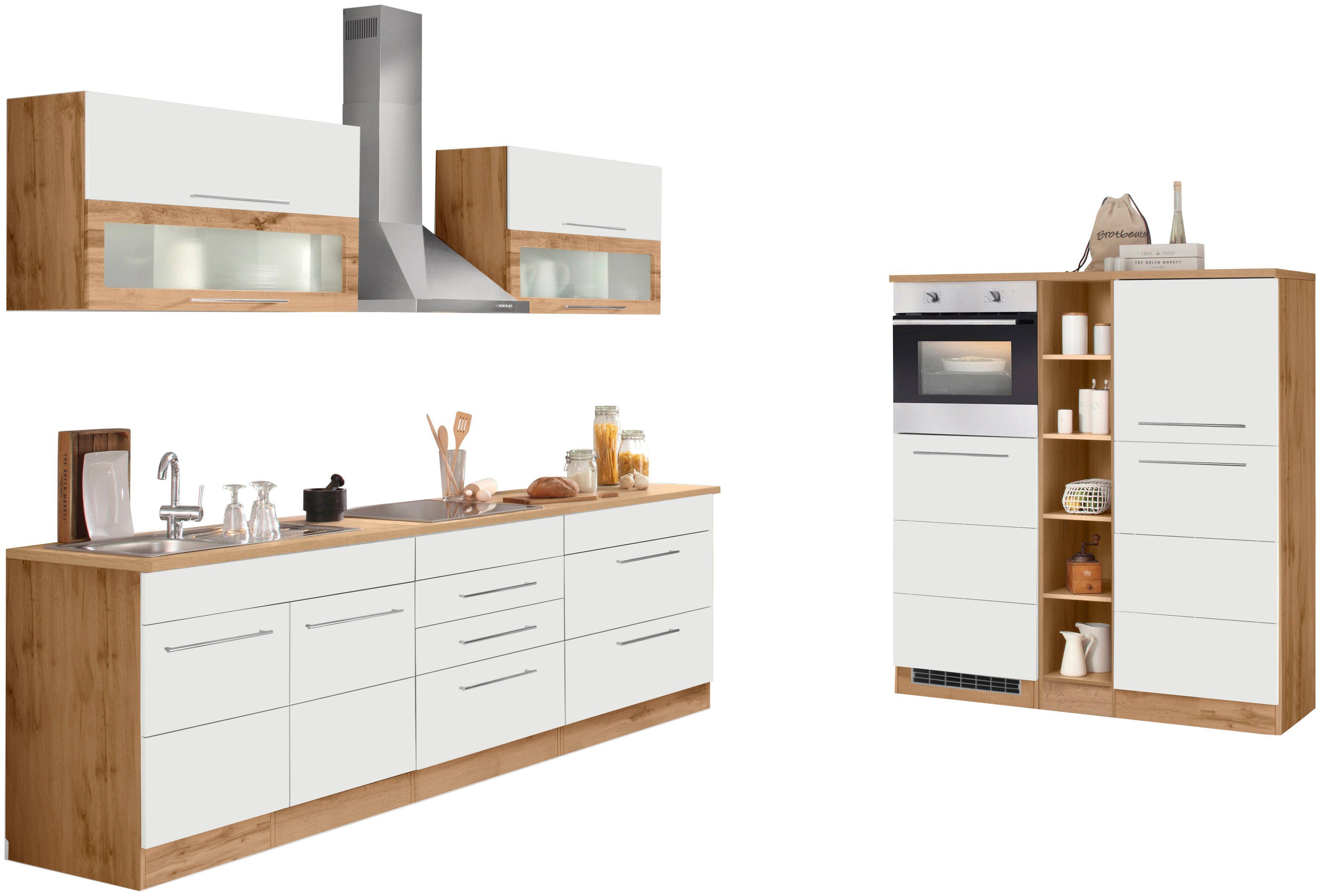 KOCHSTATION Küchenzeile KS-Wien, Breite 430 cm, günstig online kaufen