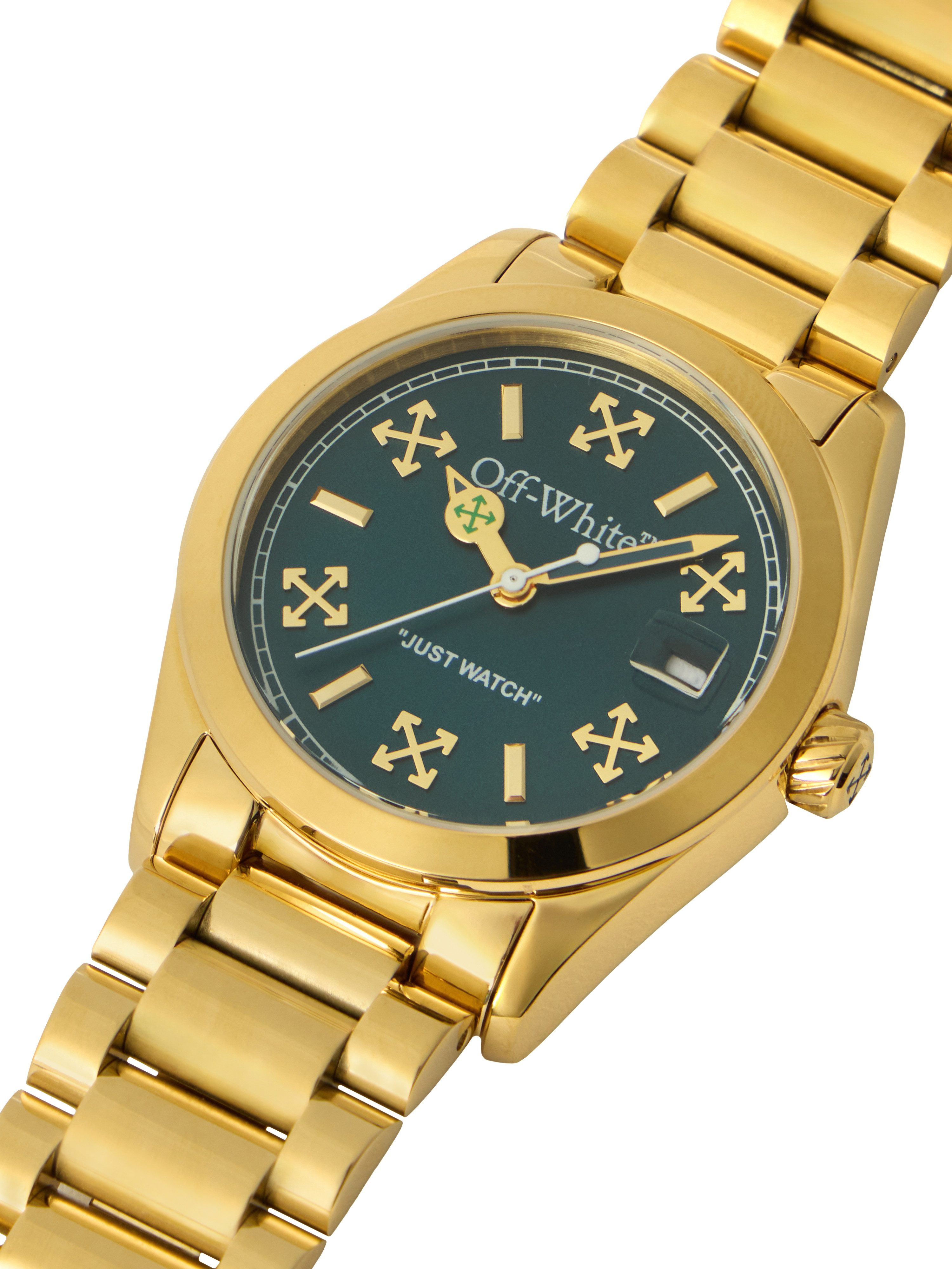 OFF-WHITE Quarzuhr CROSSING OW1L036M0065, Armbanduhr, Damenuhr, Edelstahlarmband, analog, Tag