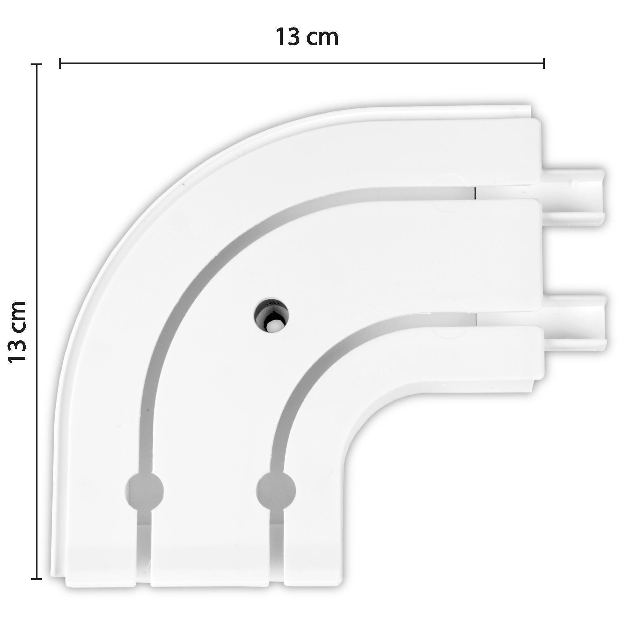 Bestgoodies Gardinenstange, 2-läufig, Kunststoff, Gardinen Innenlaufschiene günstig online kaufen