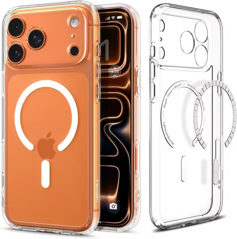MORRENT Handyhülle iPhone 17 Pro Max hülle mit 2x Anti-Spy Panzerglas, antispy sichtschutz,megsafe kompatiable,360 schutz