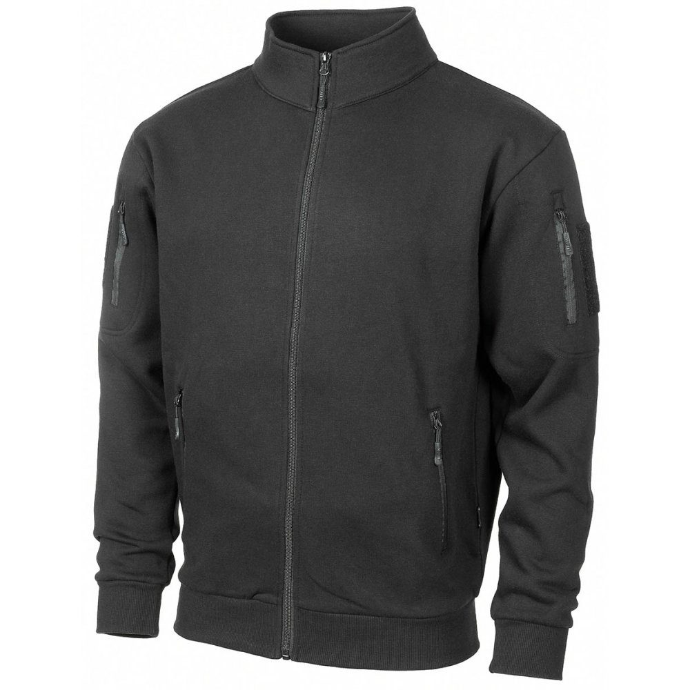 MFH Sweatjacke Sweatjacke, Tactical, schwarz - L Kopfhörerausgang günstig online kaufen
