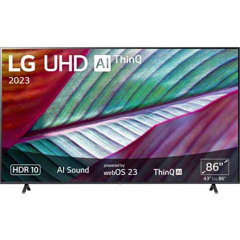 LG 86UR78006LB LCD-LED Fernseher (217 cm/86 Zoll, 4K Ultra HD, Smart-TV, UHD,α5 Gen6 4K AI-Prozessor,HDR10,AI Sound,AI Brightness Control)