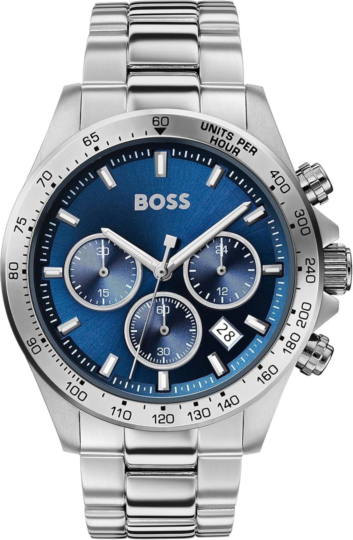 BOSS Chronograph HERO 1513755, (Ocean-Blue), Chronograph mit Quarz-Werk
