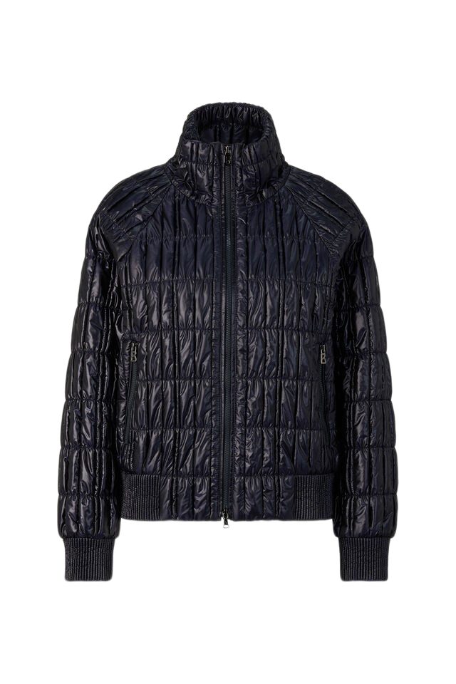 BOGNER Kurzjacke schwarz,Outdoor,Polyamid,Strukturiert,Stehkragen,Lang,Regular Fit