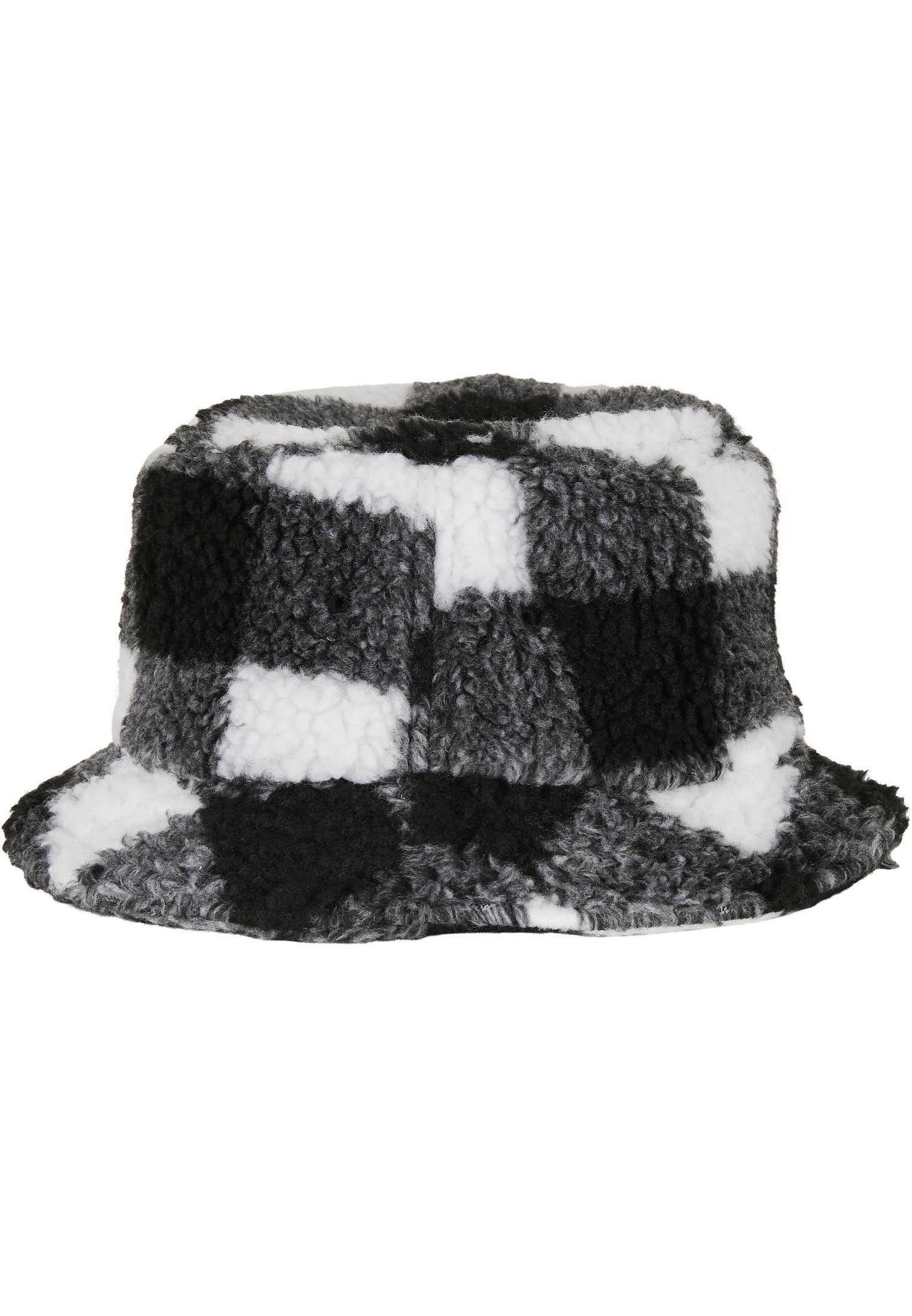 Flexfit Flex Cap Hat Bucket Check white/black Sherpa Bucket Hat