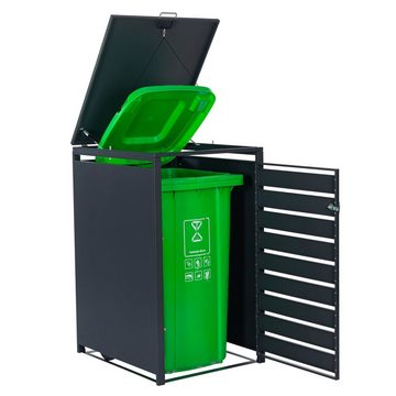 Zelsius Mülltonnenbox für eine Mülltonne, Anthrazit RAL 7016