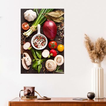 Posterlounge Wandfolie Editors Choice, Zutaten für das Abendessen, Küche Fotografie