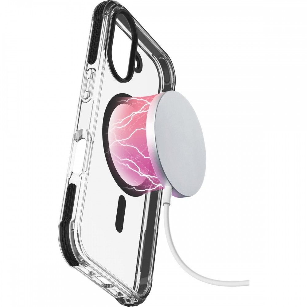 Cellularline Handyhülle Strong Guard Tetra Force Mag Apple iPhone 16 Pro Max Hülle transparent
