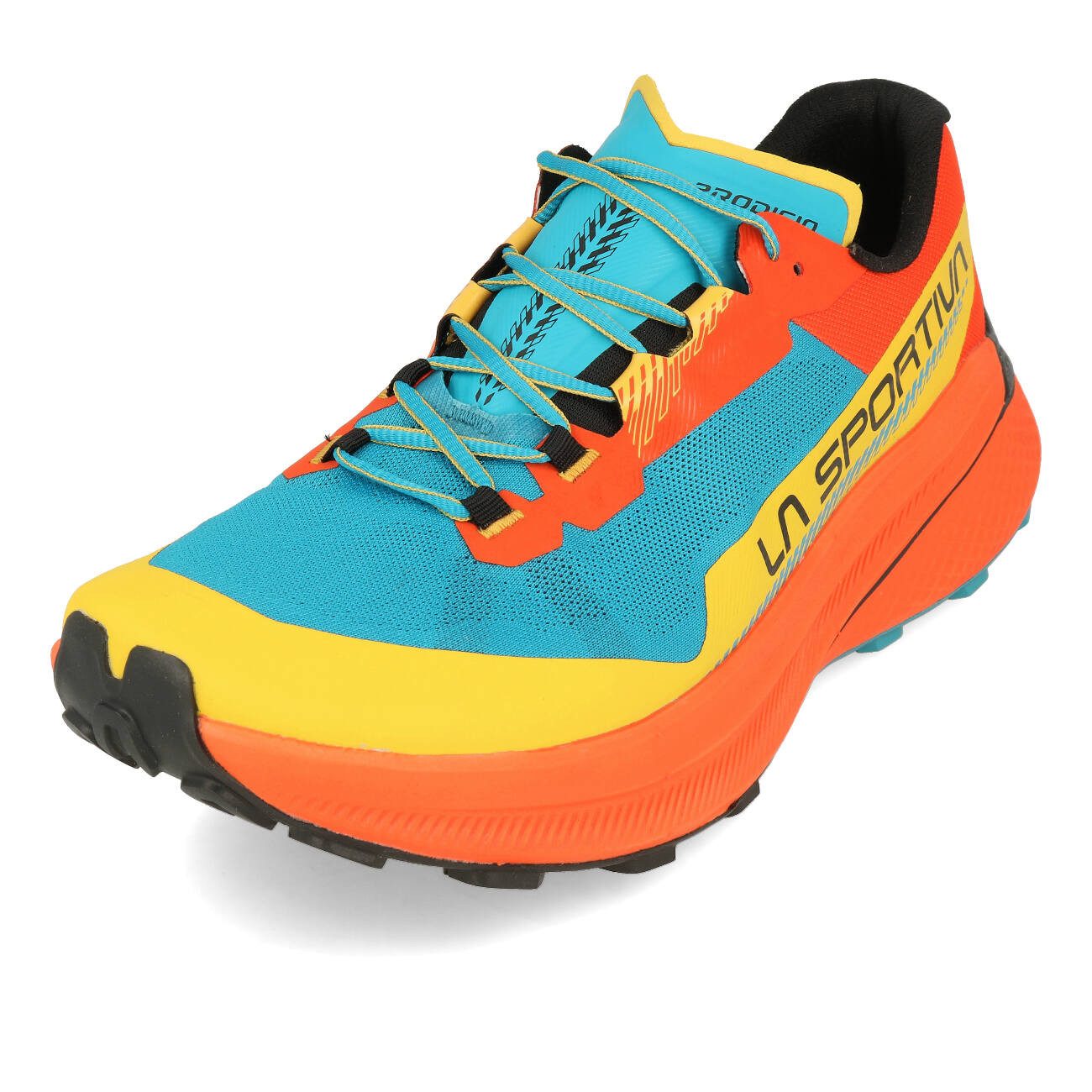 La Sportiva La Sportiva Prodigio Herren Tropic Blue Cherry Tomato Laufschuh