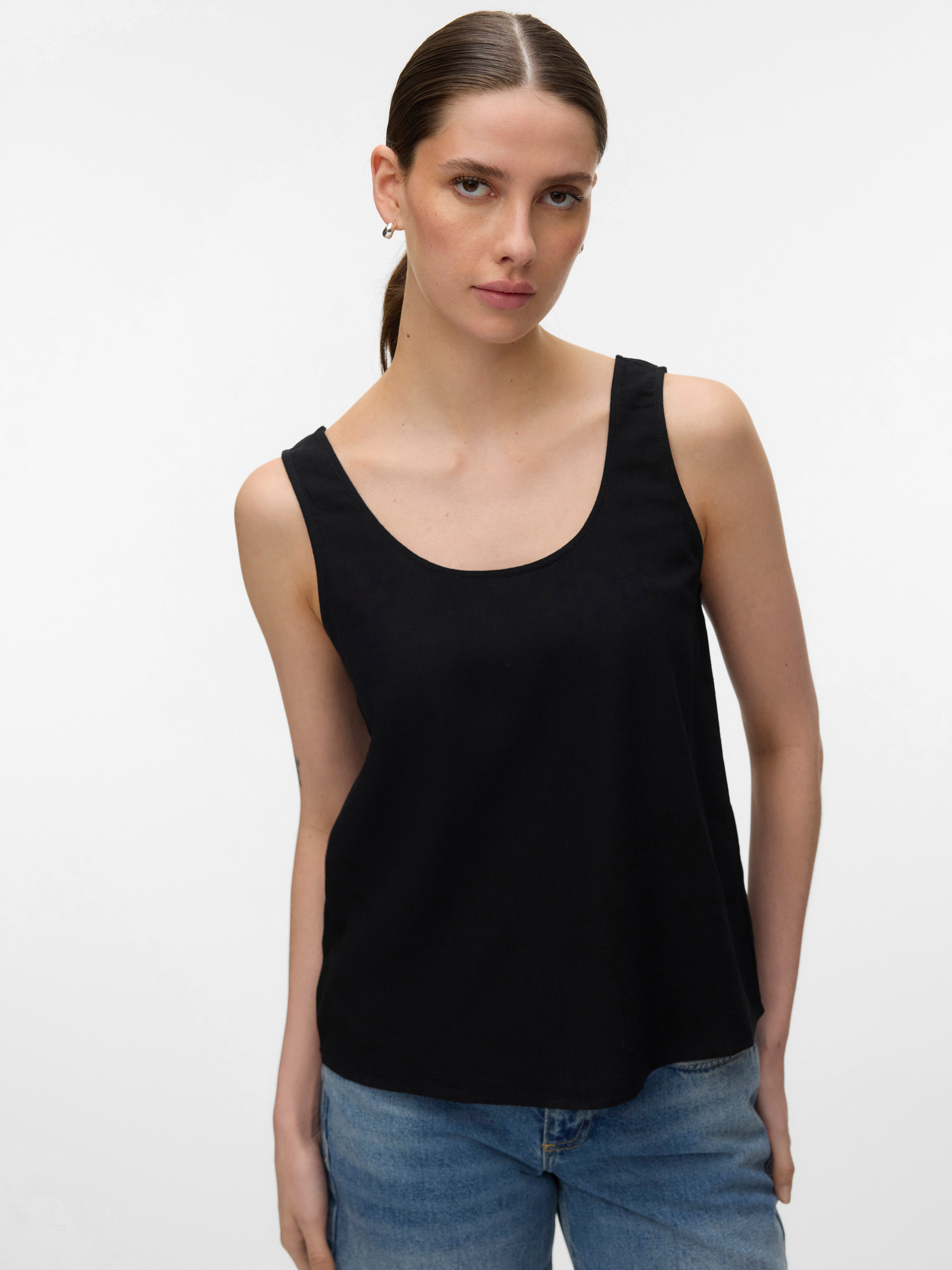 Blusenshirt VMMYMILO S/L TOP WVN GA