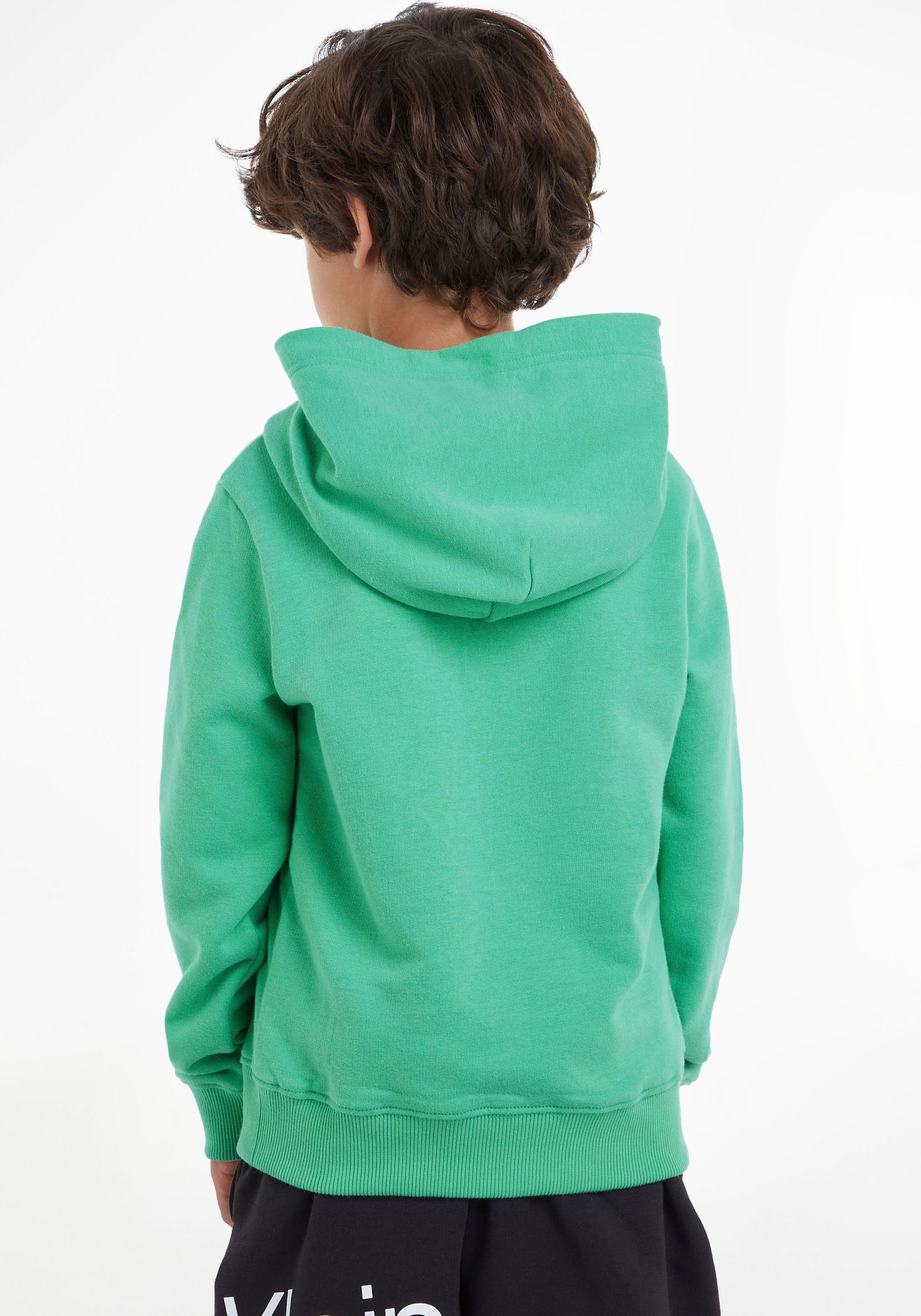 Calvin Klein Jeans Kapuzensweatshirt CKJ grün LOGO STACK HOODIE