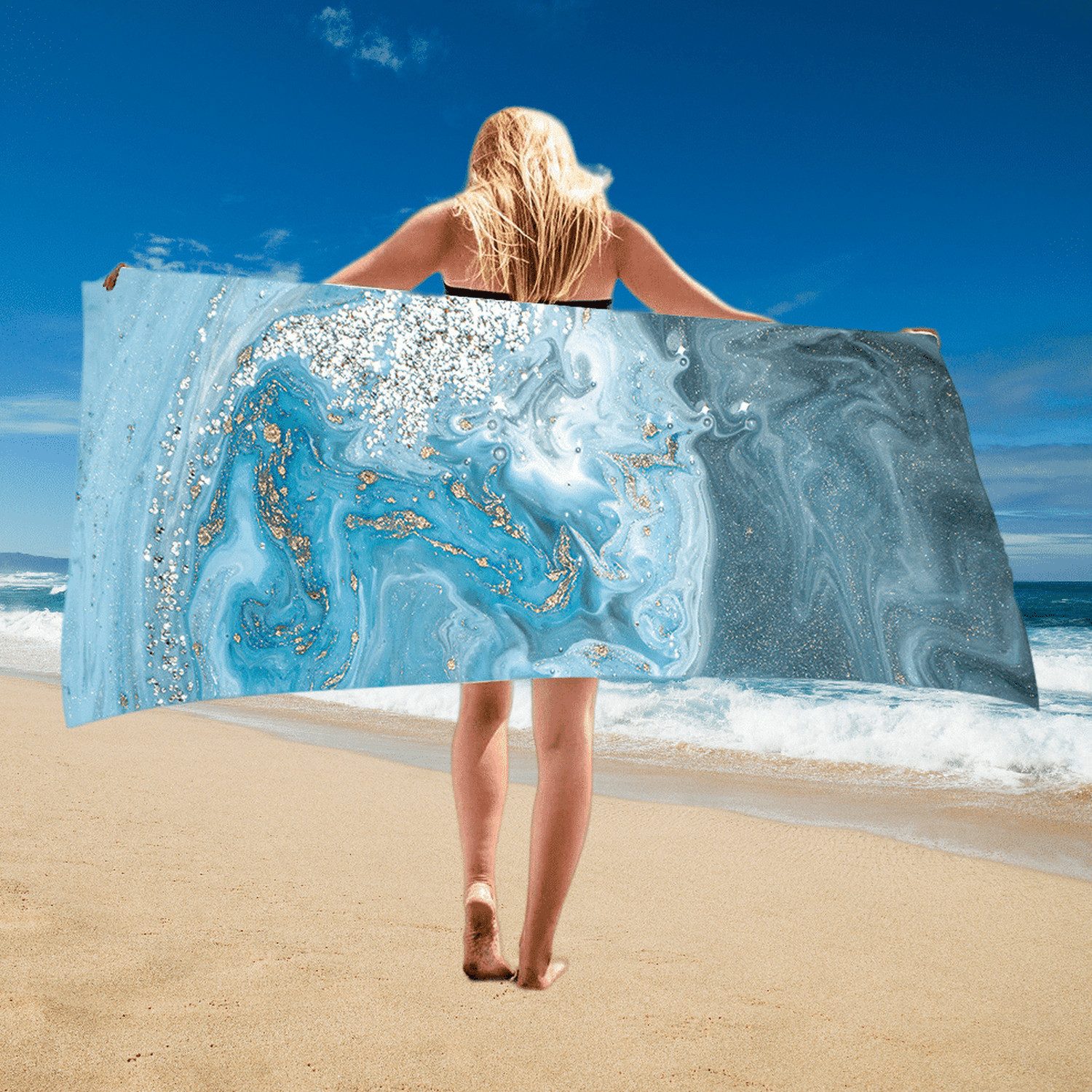 YRIIOMO Strandtuch Strand-Badetuch mit bedrucktem Muster, günstig online kaufen