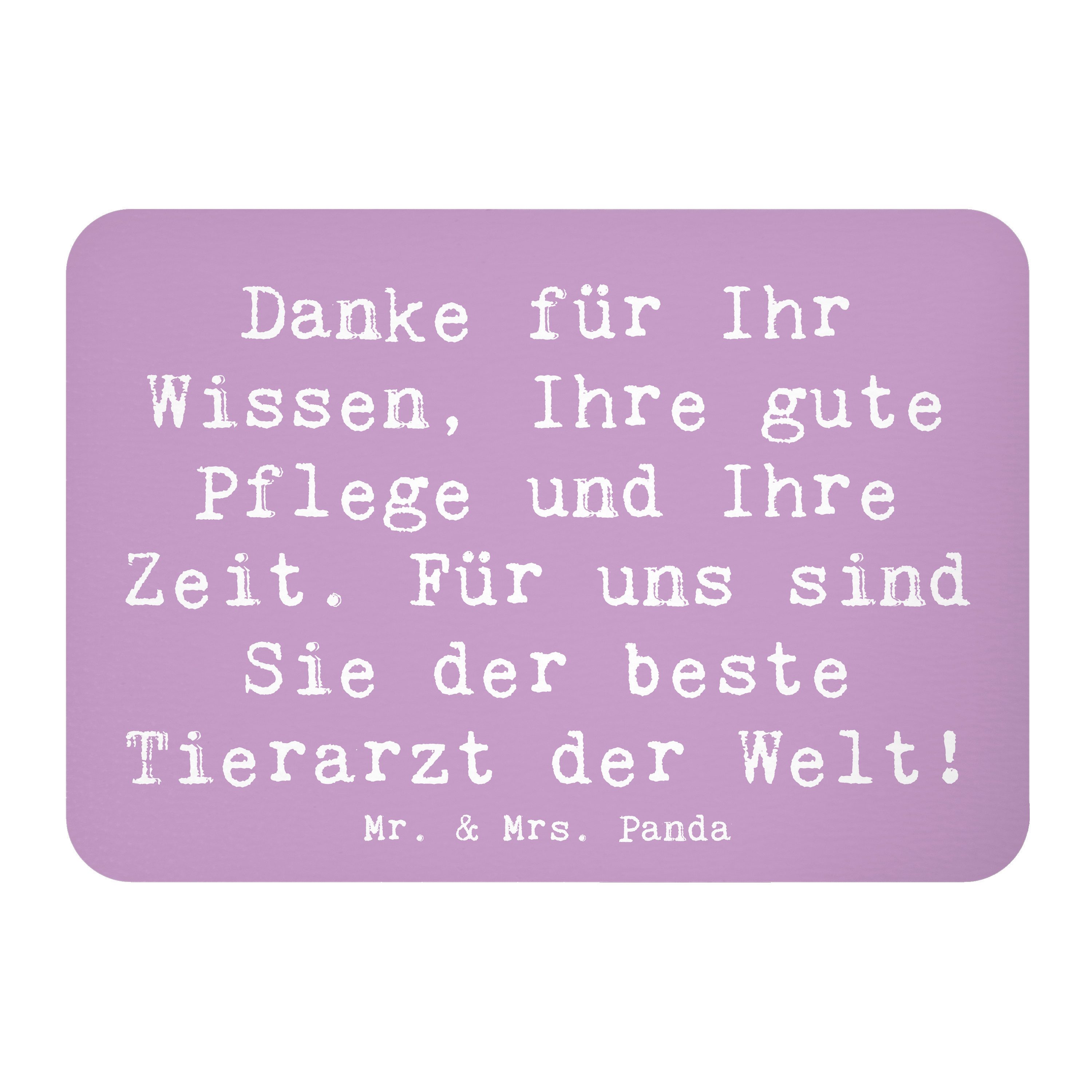 Magnet Spruch Bester Tierarzt - Lavendeltraum - Geschenk, Pflege, Dankeschön