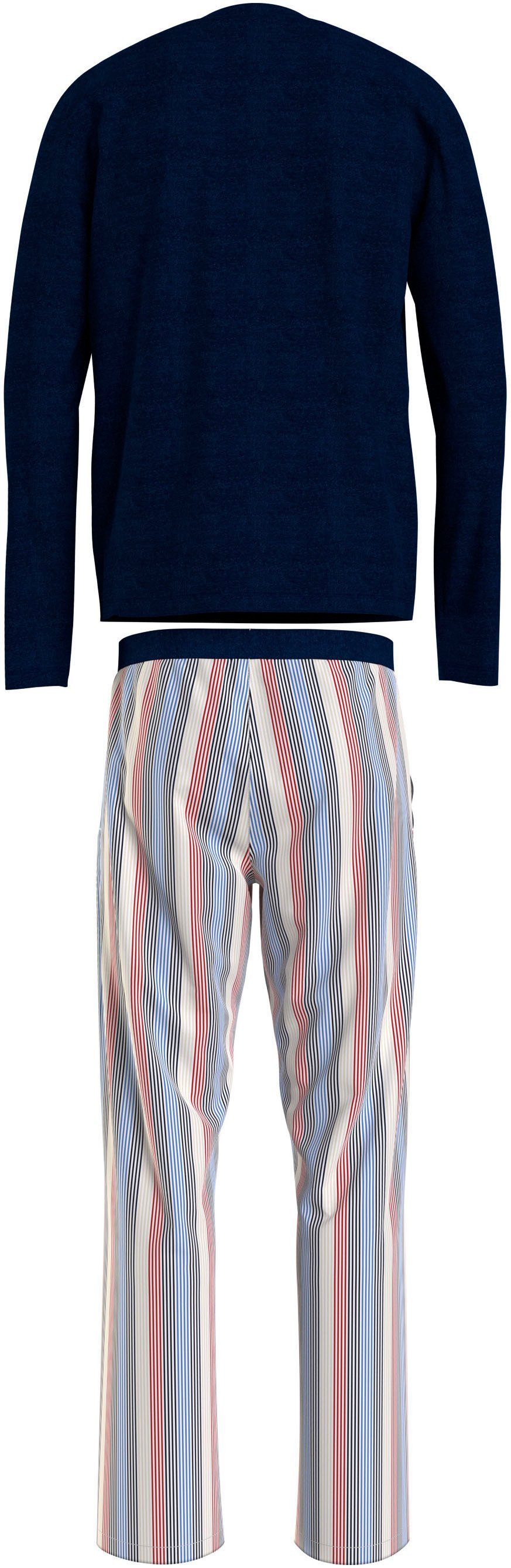 LS Logobund (Set, SET PRINT Tommy Pyjama 2 2er) WOVEN tlg., Underwear mit PANT Hilfiger