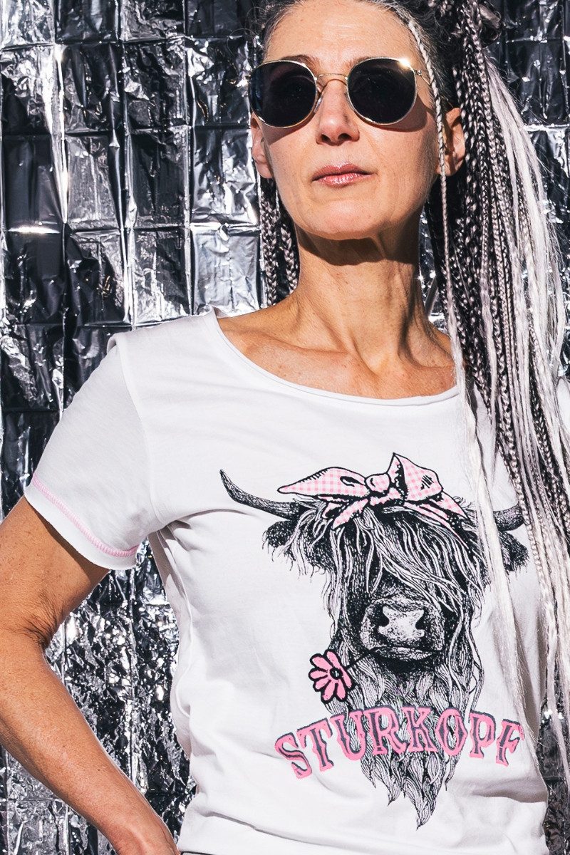 Hangowear Trachtenshirt Trachtenshirt Damen - QUENTAYA - weiß