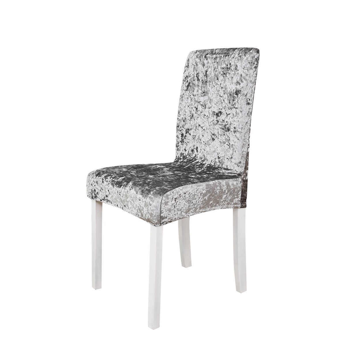 Rosnek Stuhlhusse Stuhlüberzug,Stretch Samt,für Hochzeit Esszimmer günstig online kaufen