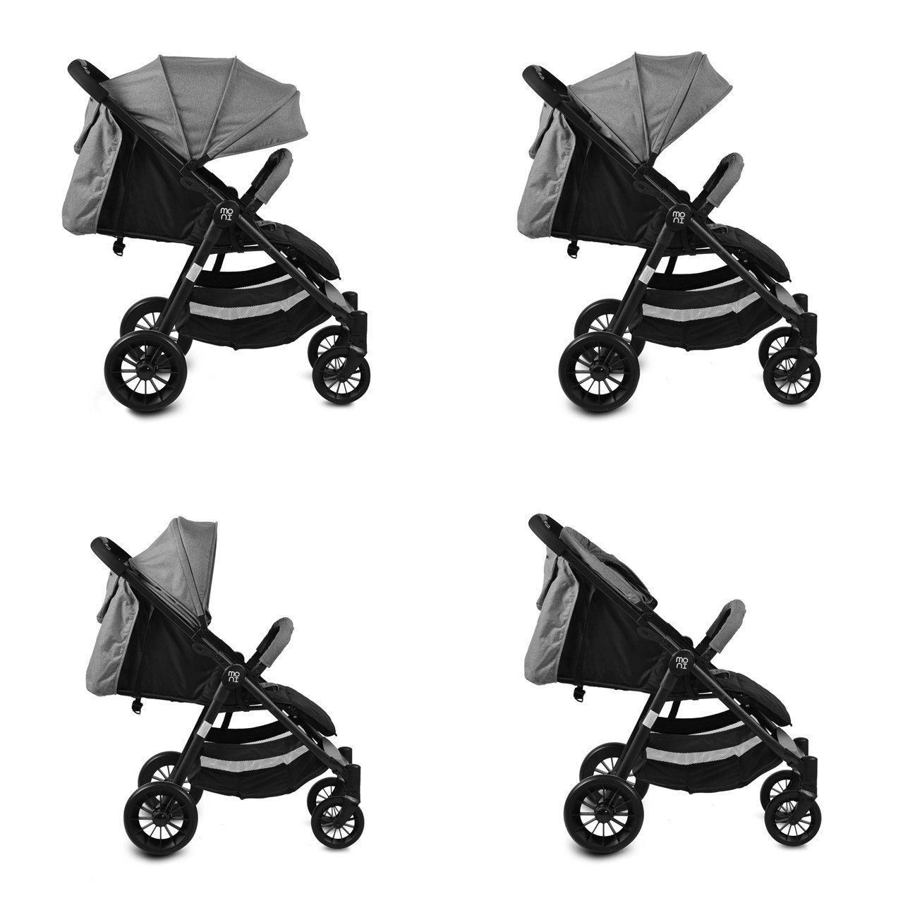 Kinder Kinderwagen Moni Kombi-Kinderwagen Kinderwagen, Babyschale Sindy 2 in 1, klappbar, Babyschale 0+, Vorderräder schwenkbar