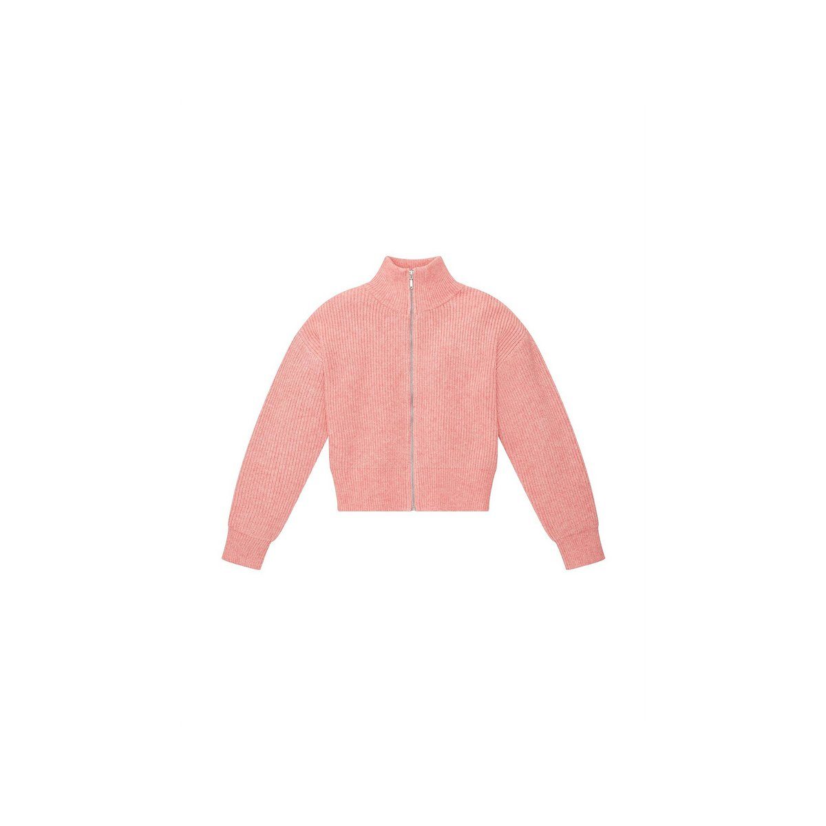 TOM TAILOR Strickjacke pink passform textil (1-tlg)
