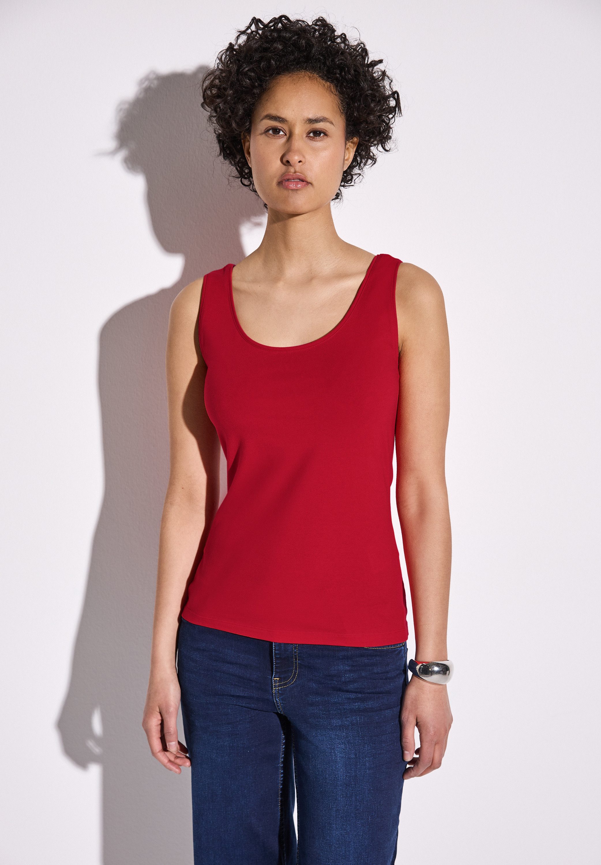 STREET ONE Trägertop aus softem Materialmix günstig online kaufen