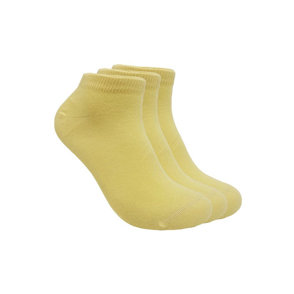 Max Lindner Sneakersocken für Damen und Herren (Set, 3-Paar) atmungsaktiv und hautfreundlich gelb