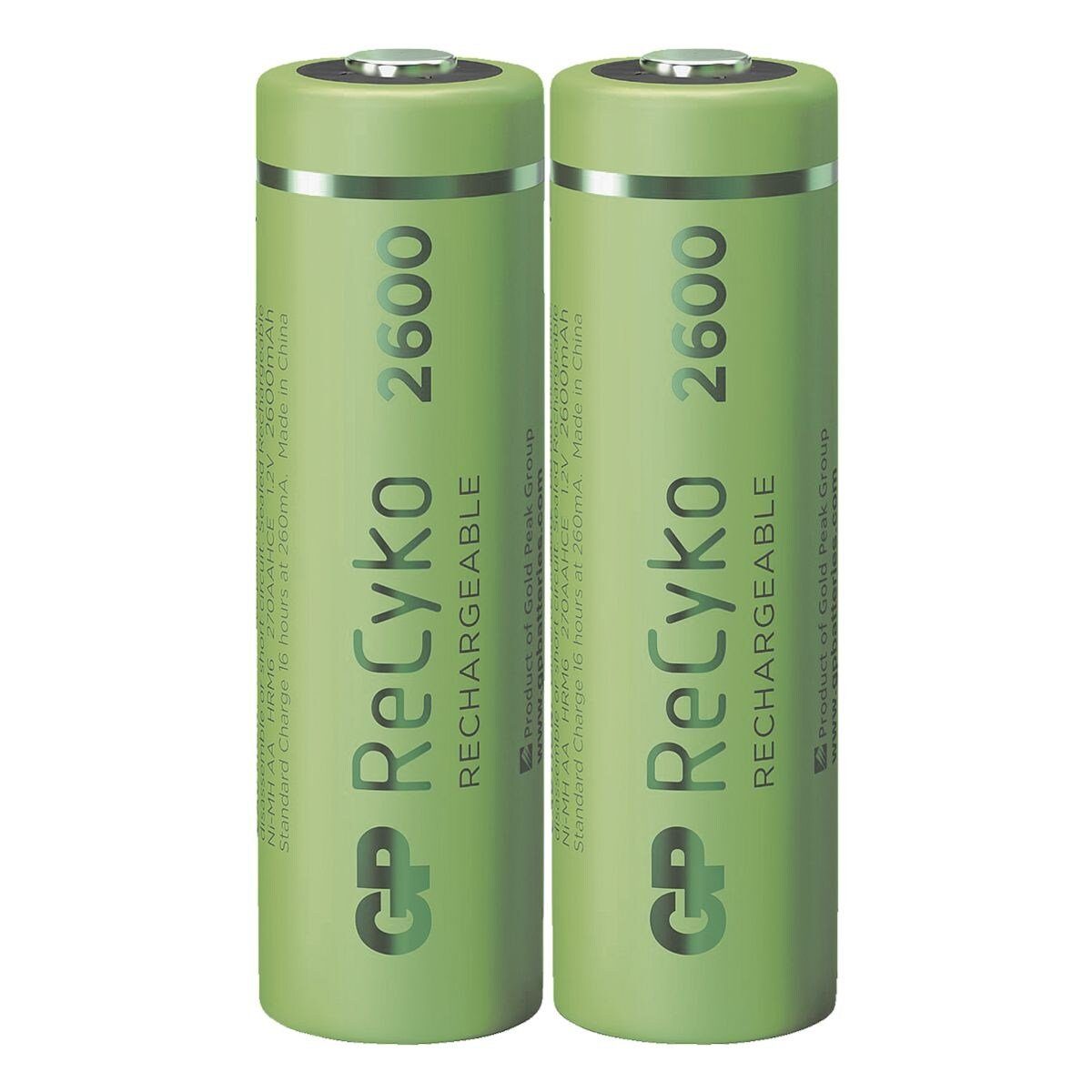 GP Batteries ReCyko Akku 2600 mAh (2 St), Mignon / AA, 2600 mAh, 1,2 V