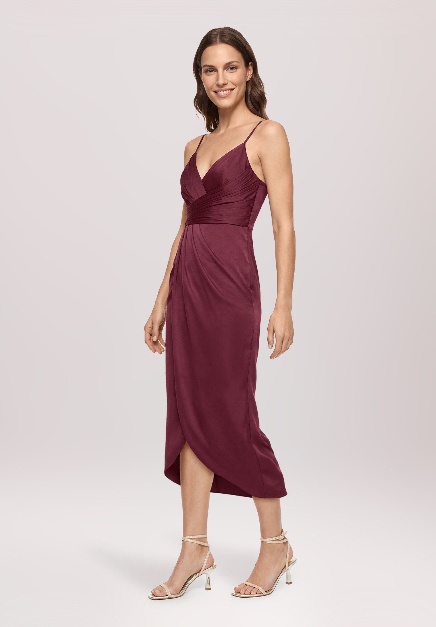 Vera Mont Abendkleid Damen mit Raffung Material
