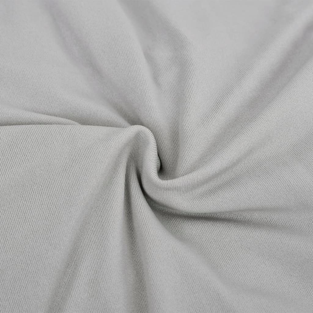Grau furnicato Polyester-Jersey, Hussen-Set Stretch-Sofahusse